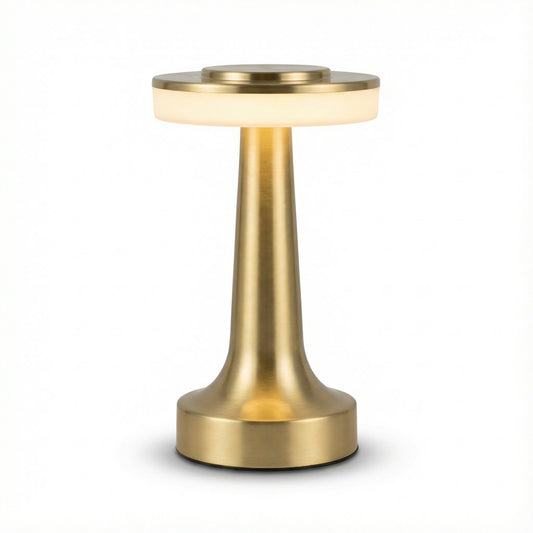 Bedside Table Lamp | Acrylic Metal Modern Wireless Rechargeable Ambient Light