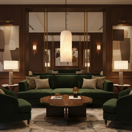 Alabaster Stone Sculptural Pendant Light | Minimalist Brass Designer Fixture