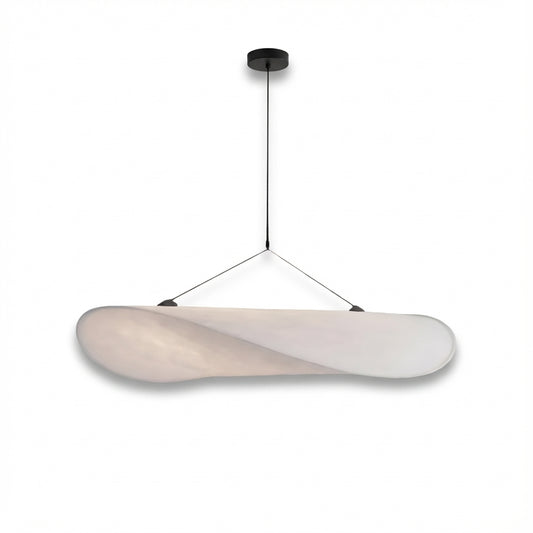 Pendant Light | Japandi Hand-Knitted Silk Minimalist Ceiling Fixture