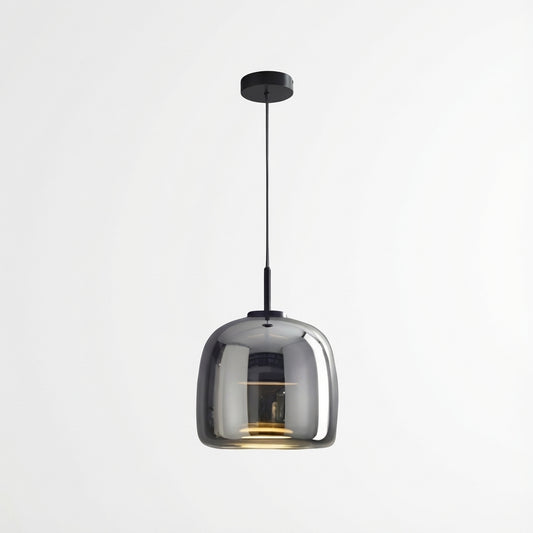 Retro Hand-Blown Glass Pendant | Adjustable Minimalist Kitchen Light