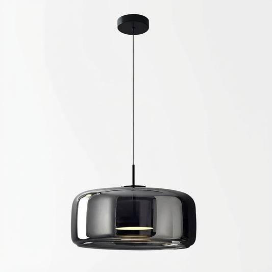 Retro Hand-Blown Glass Pendant | Adjustable Minimalist Kitchen Light