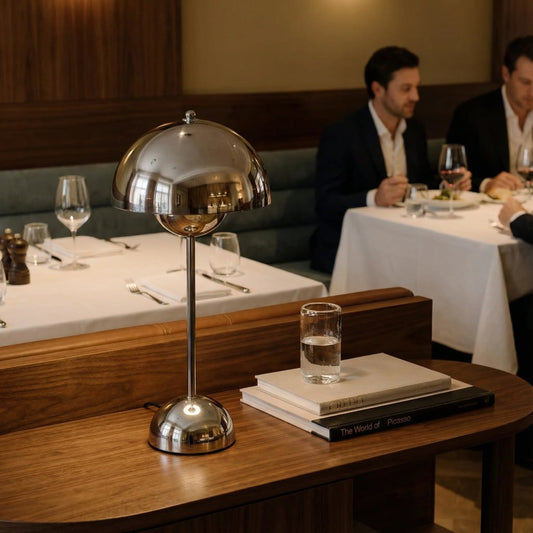 Minimalist Classic Metal Bedside Lamp | Timeless Nightstand Accent