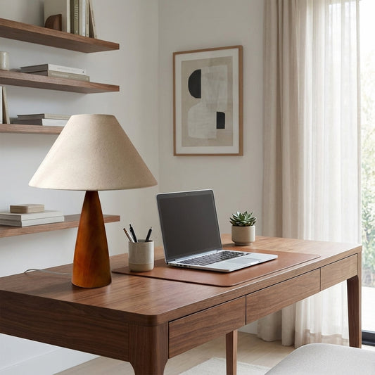 Table Lamp | Retro Solid Wood Design with Customizable Ambient Lighting